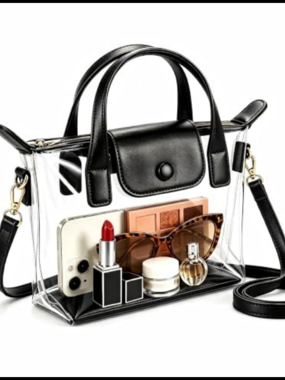Clear Stadium Approved Purse Crossbody Bag for Events Concerts